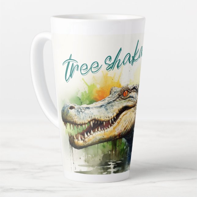 Tree Shaka' Latte Mug (Left Angle)