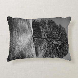 Tree Shaped by the Wind. A lone tree guards a Mend Decorative Cushion
