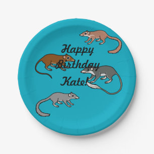 Tree Shrews Paper Plate
