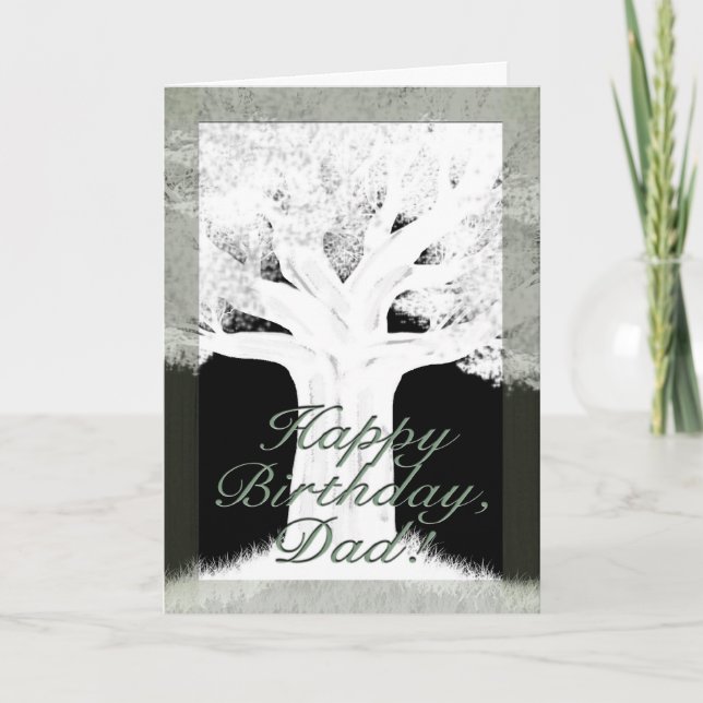 Tree Silhouette-Birthday Card (Front)