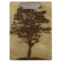 Tree Silhouette on Bronze Background