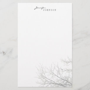 Tree Silhouette personal stationery