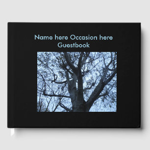 Tree Silhouette Photograph Guestbook
