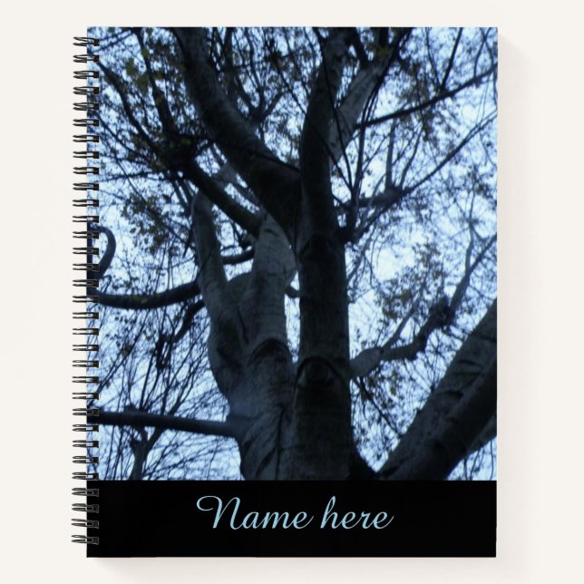 Tree Silhouette Photograph Notebook (Front)