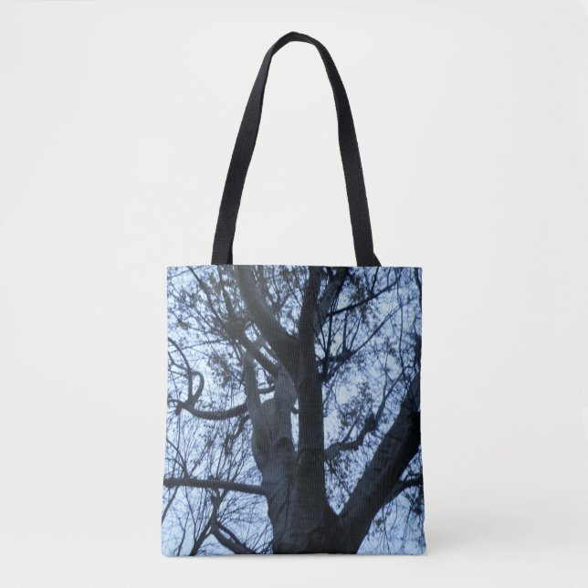 Tree Silhouette Photograph Tote Bag (Front)