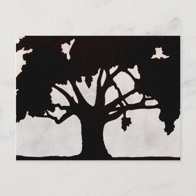 Tree Silhouette Postcard (Front)