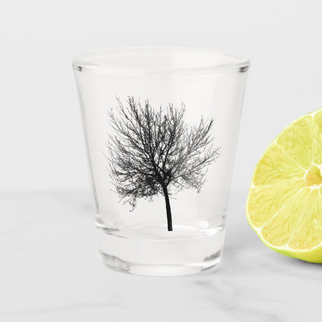 Tree Silhouette Shot Glass (Front)