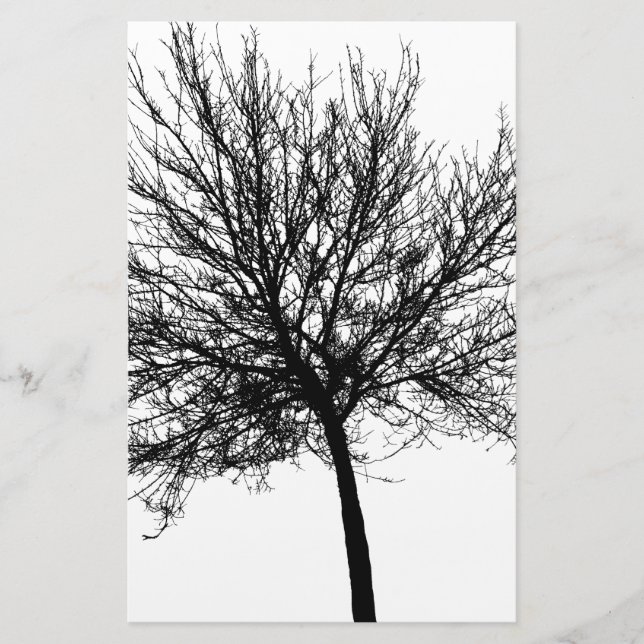 Tree Silhouette Stationery (Front)