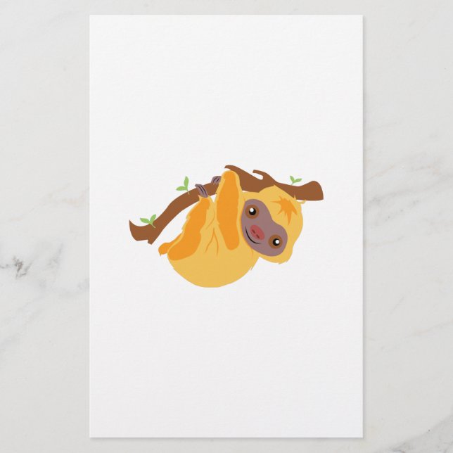 Tree Sloth Stationery (Front)