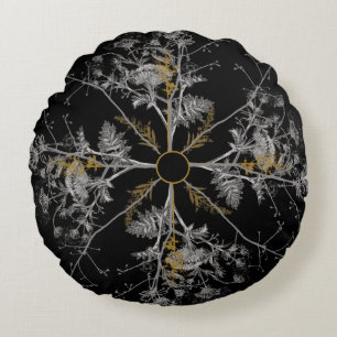 Tree Snowflake Round Cushion