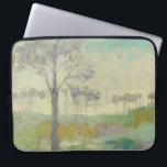 Tree Stand Laptop Sleeve<br><div class="desc">Tree Stand II by Jennifer Goldberger. Features trees in muted colours against a green background.</div>