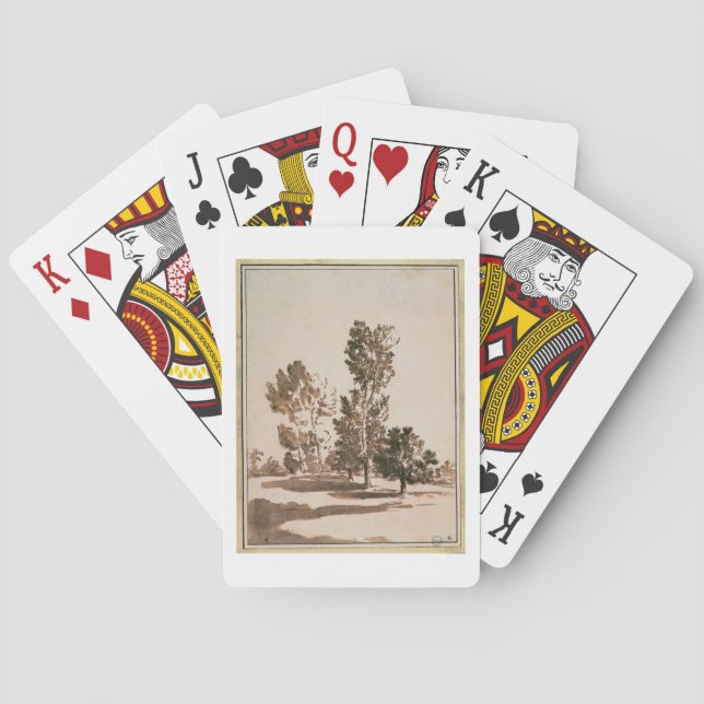 Tree Study (pen & ink on paper) Playing Cards (Back)