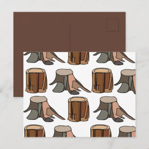 Tree Stump Postcard