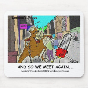 Tree Stump Vs Chainsaw Funny Mugs Cards Gifts Mouse Pad