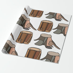 Tree Stump Wrapping Paper