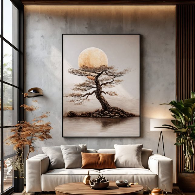 Tree Sunset Glow Poster (Creator Uploaded)
