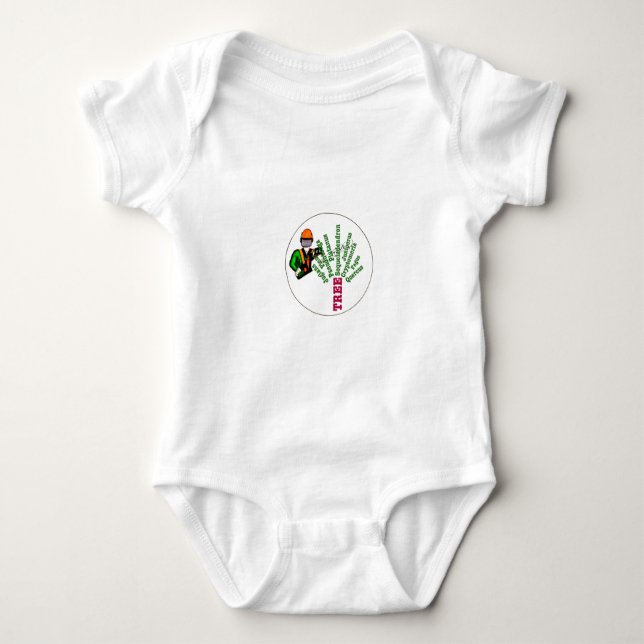 Tree Surgeon Arborist at work present Chainsaw Baby Bodysuit (Front)