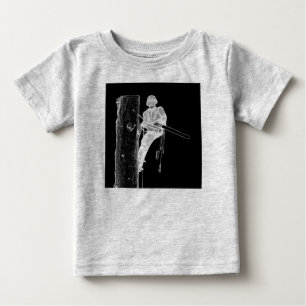 Tree Surgeon Arborist at work present Chainsaw Baby T-Shirt