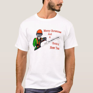 Tree Surgeon Arborist at work present Chainsaw T-Shirt
