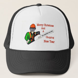 Tree Surgeon Arborist at work present Chainsaw Trucker Hat