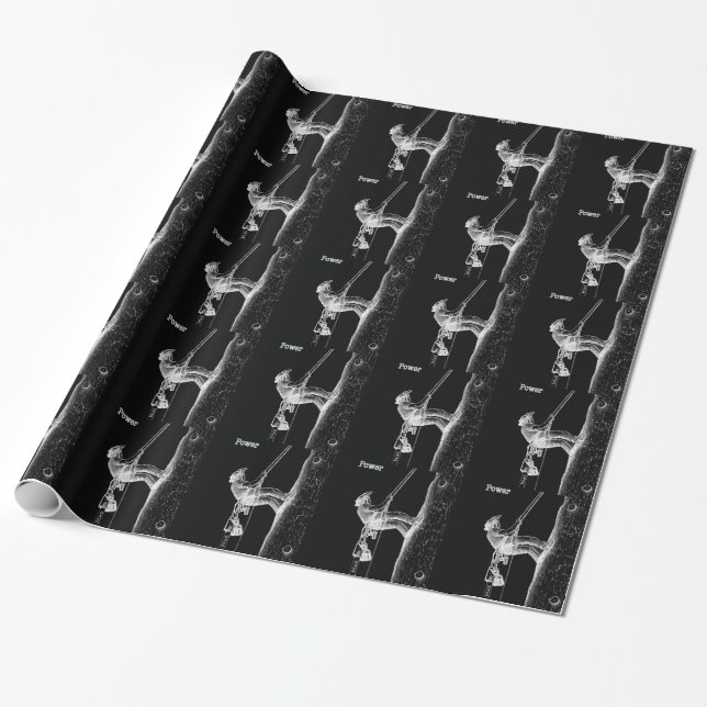 Tree Surgeon Arborist at work present Chainsaw Wrapping Paper (Unrolled)