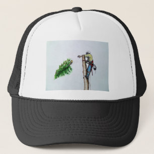 Tree Surgeon Arborist at work present Trucker Hat