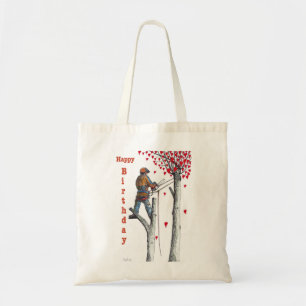 Tree surgeon Arborist Birthday Card Tote Bag