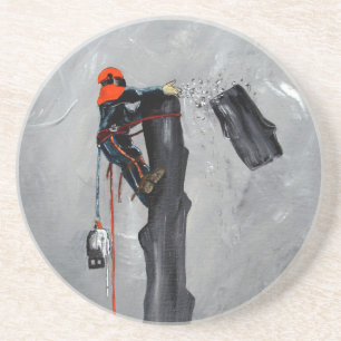 Tree Surgeon Arborist christmas present Birthday Coaster