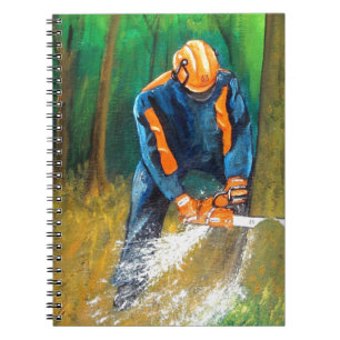 Tree Surgeon Arborist christmas present Birthday Notebook