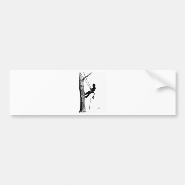 Tree Surgeon Arborist christmas present gift Bumper Sticker (Front)