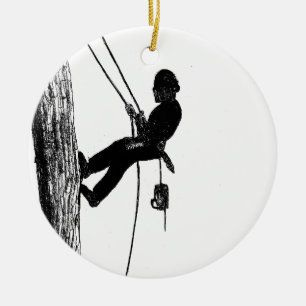 Tree Surgeon Arborist christmas present gift Ceramic Ornament