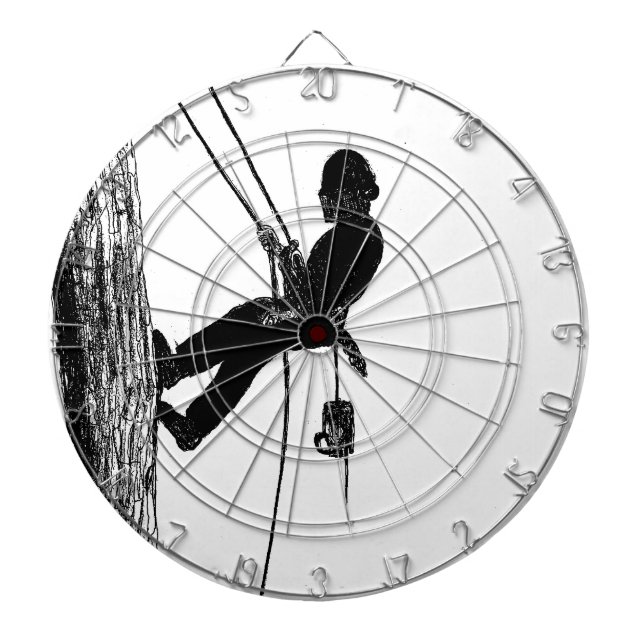 Tree Surgeon Arborist christmas present gift Dartboard (Front)