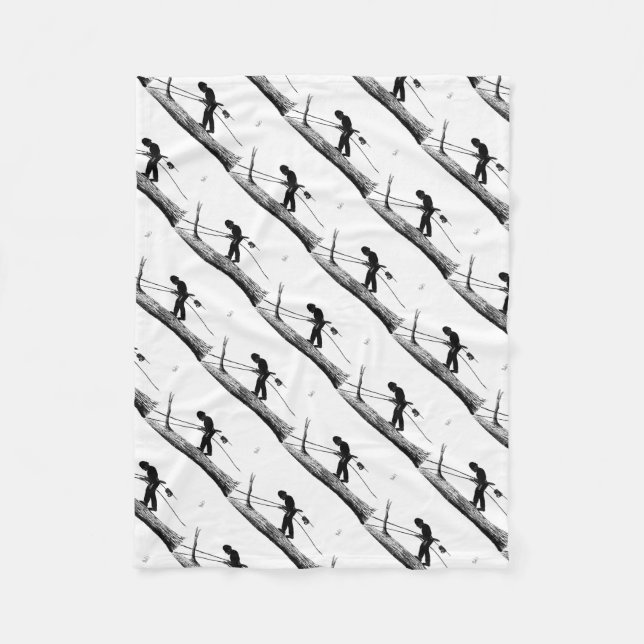 Tree Surgeon Arborist christmas present gift Fleece Blanket (Front)