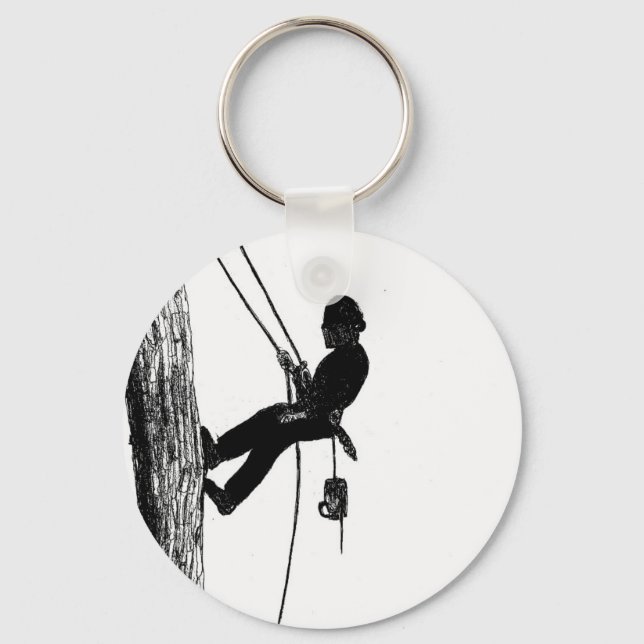 Tree Surgeon Arborist christmas present gift Key Ring (Front)