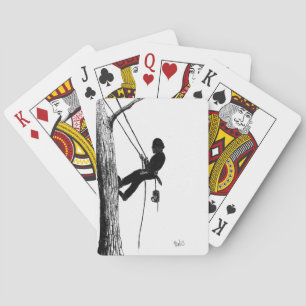 Tree Surgeon Arborist christmas present gift Playing Cards