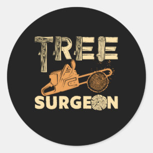 Tree Surgeon Arborist Classic Round Sticker