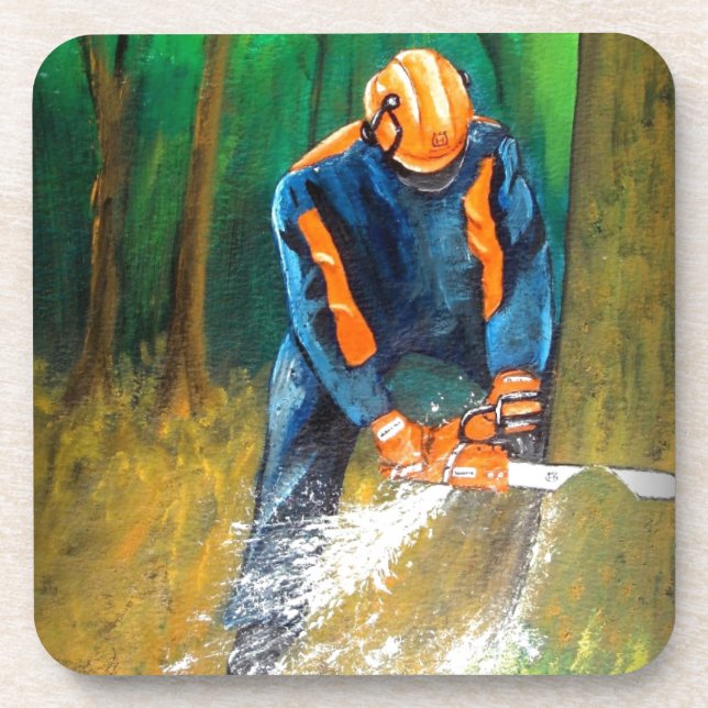 Tree Surgeon Arborist Forester Coaster (Front)
