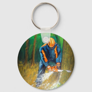 Tree Surgeon Arborist Forester Key Ring