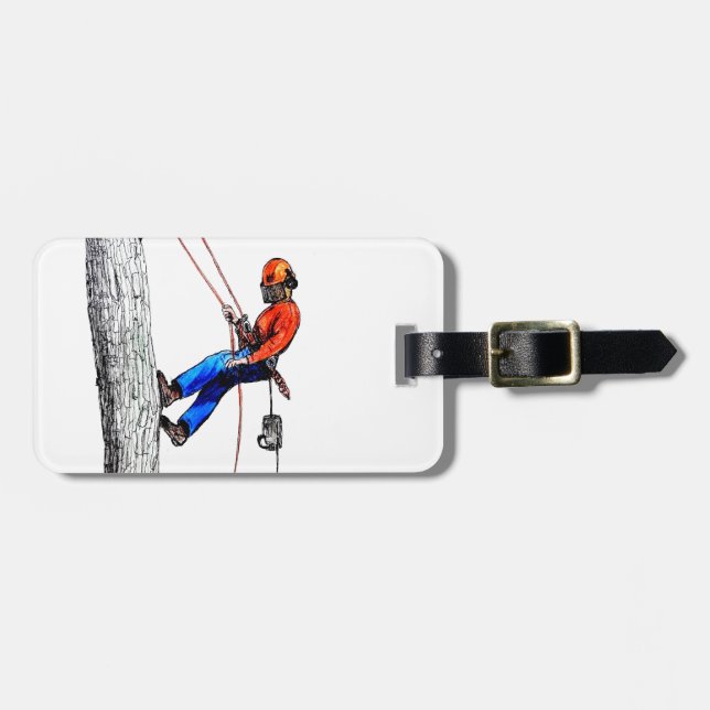 Tree Surgeon Arborist Forester Luggage Tag (Front Horizontal)