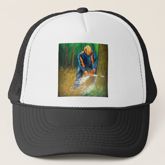 Tree Surgeon Arborist Forester Trucker Hat (Front)