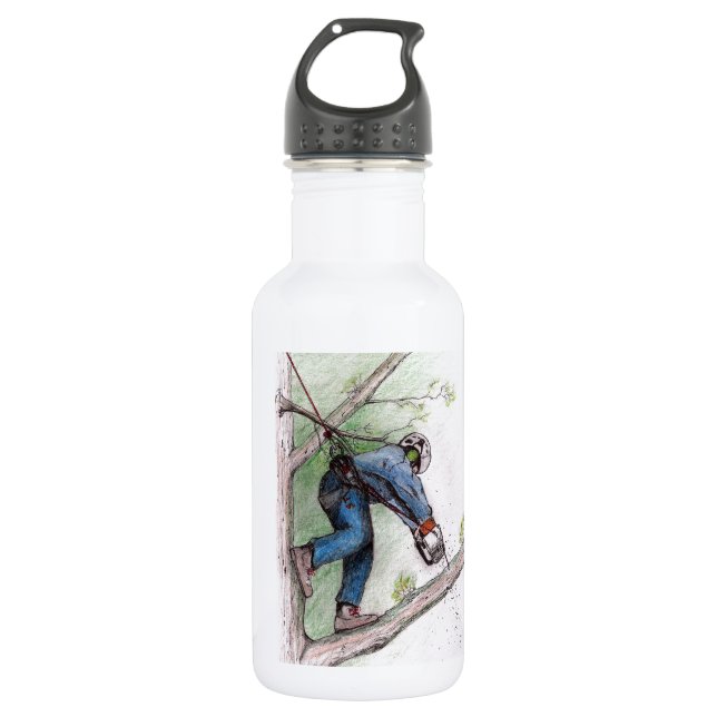 Tree Surgeon Arborist Lumberjack 532 Ml Water Bottle (Front)
