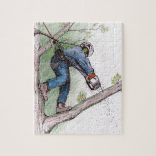 Tree Surgeon Arborist Lumberjack Jigsaw Puzzle
