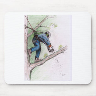 Tree Surgeon Arborist Mouse Pad
