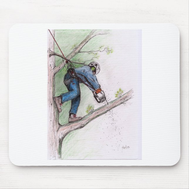Tree Surgeon Arborist Mouse Pad (Front)