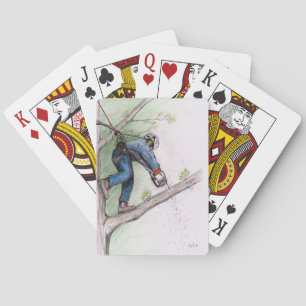 Tree Surgeon Arborist Playing Cards
