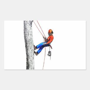 Tree Surgeon Arborist Rectangular Sticker