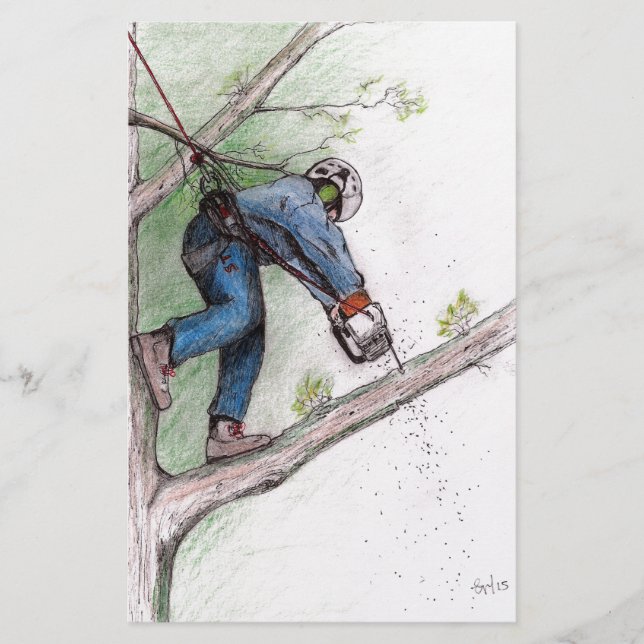 Tree Surgeon Arborist Stationery (Front)