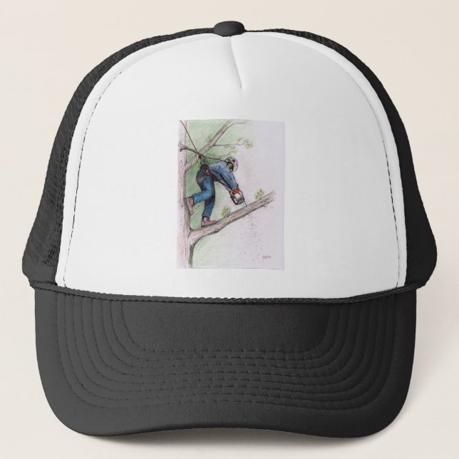 Tree Surgeon Arborist Trucker Hat (Front)