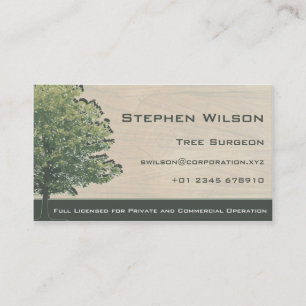 Tree Surgeon Business Card