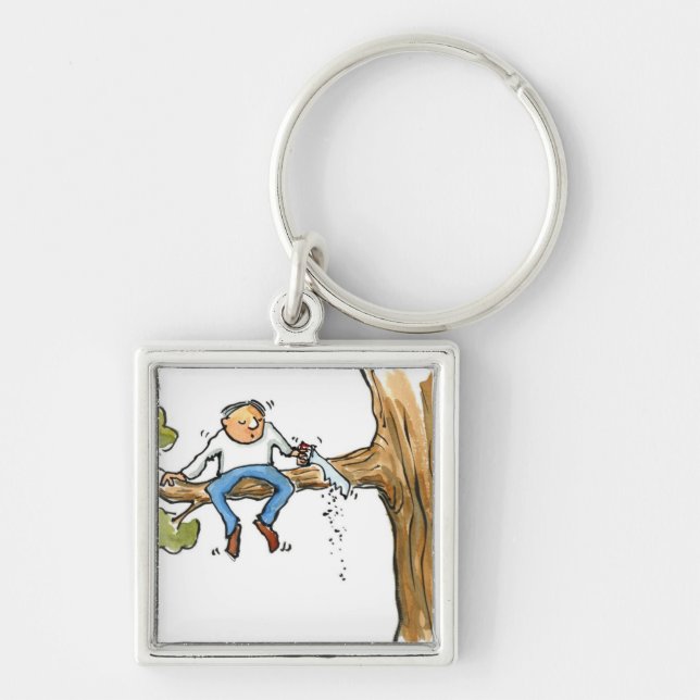 Tree surgeon key ring (Front)